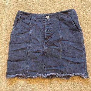 Newburyport Kustom Light Grey Denim Skirt